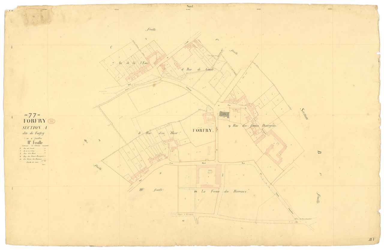 Section A dite de Forfry, en 4 feuilles, 2eme feuille