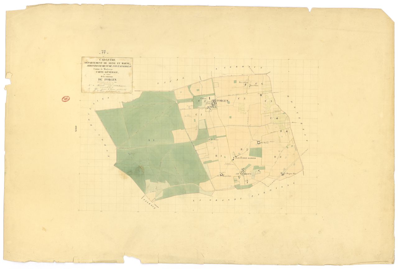 Tableau d'assemblage, 3 sections