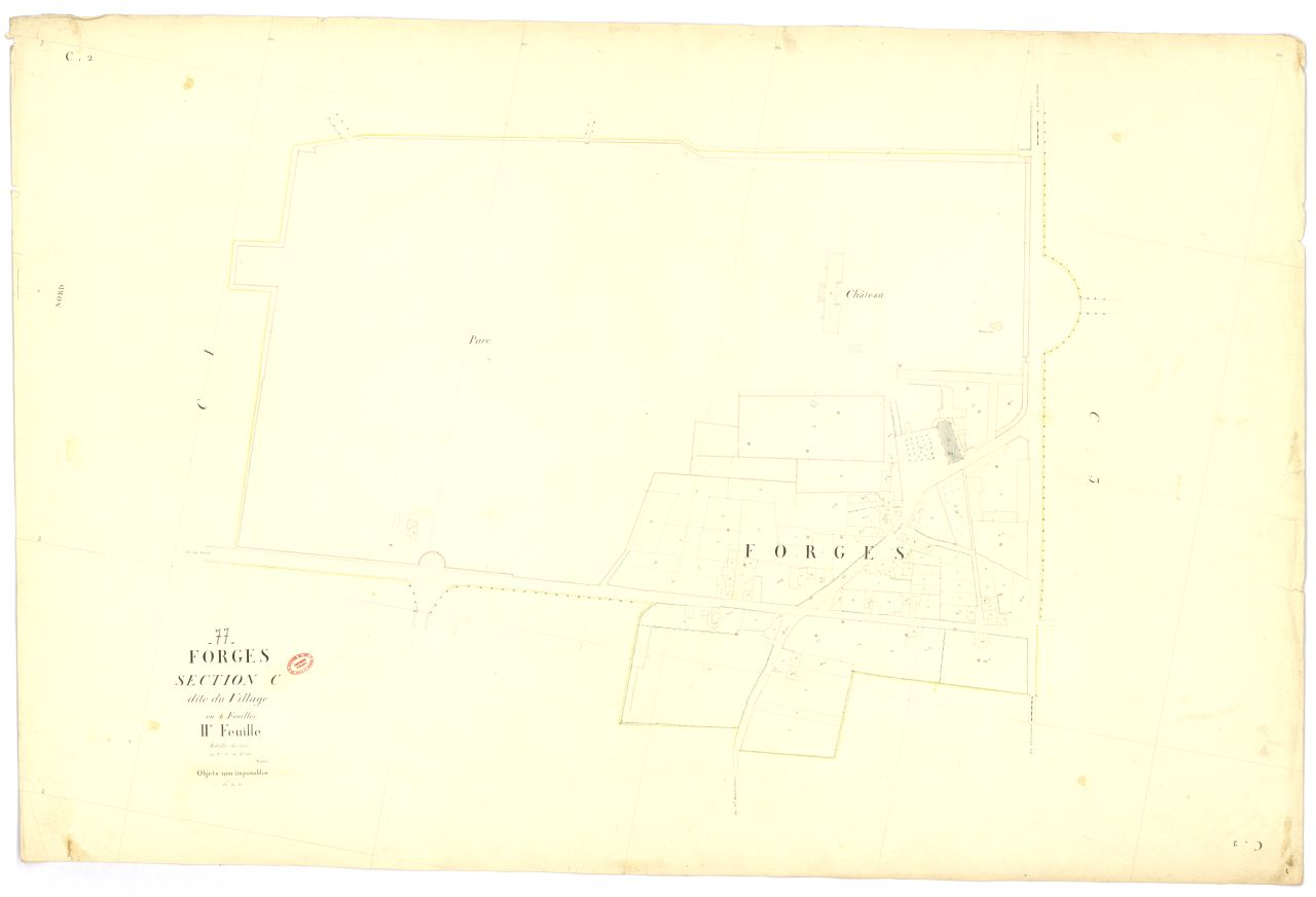 Section C dite du Village, en 6 feuilles, 2eme feuille
