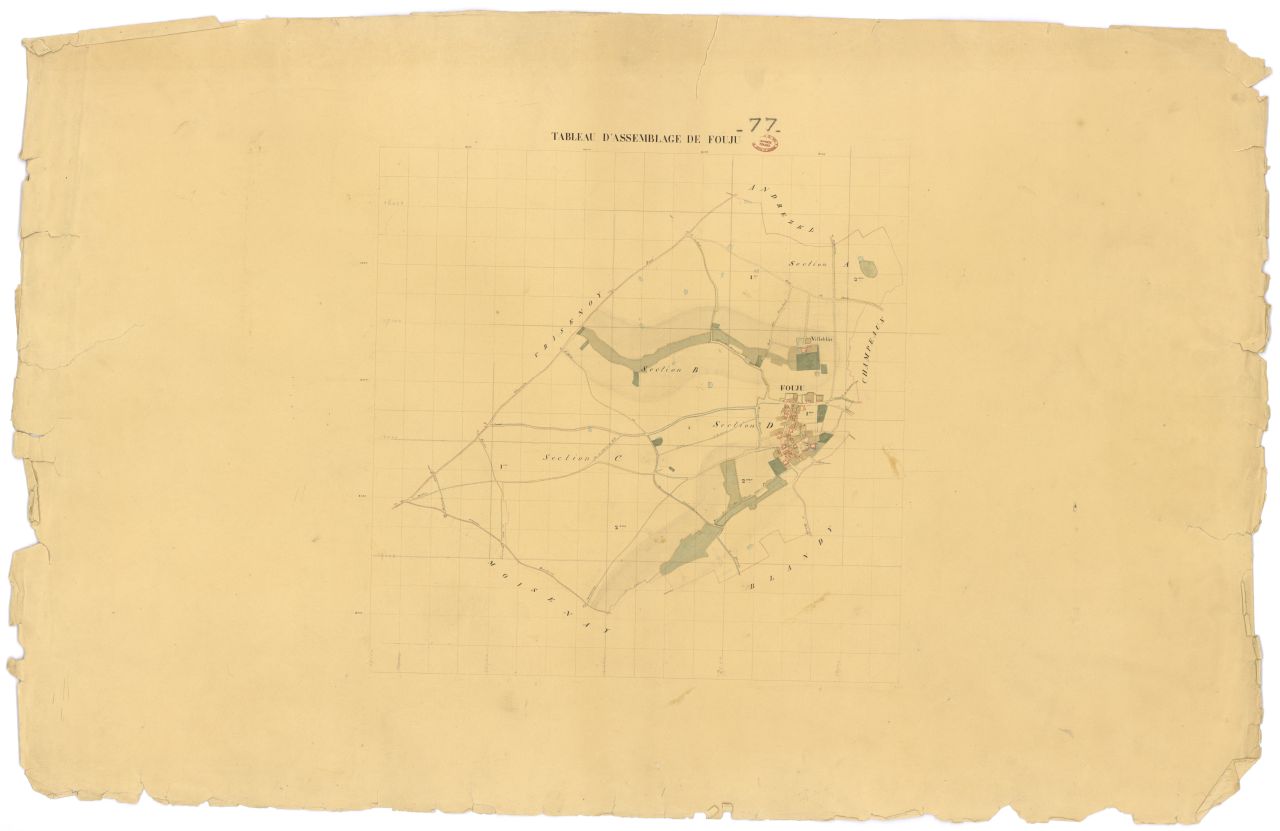 Tableau d'assemblage, 4 sections