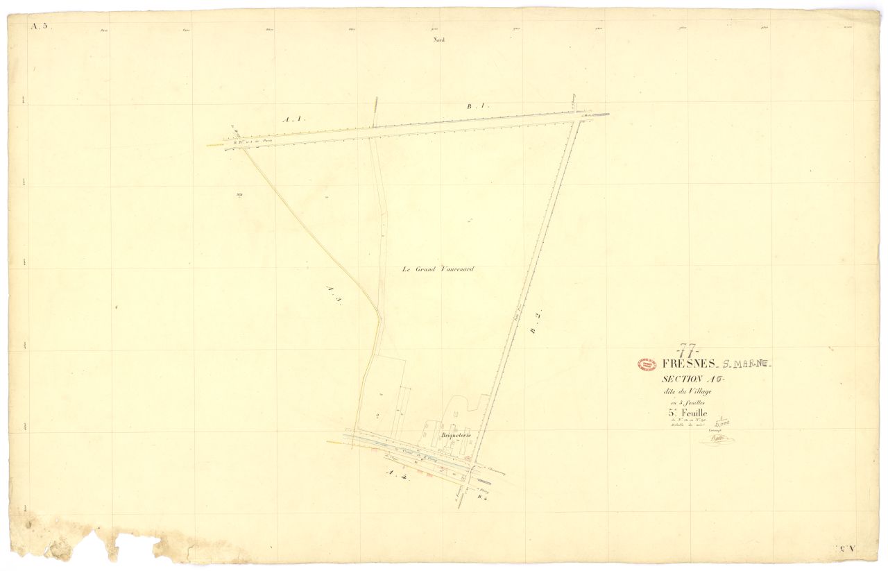 Section A dite du Village, en 5 feuilles, 5eme feuille