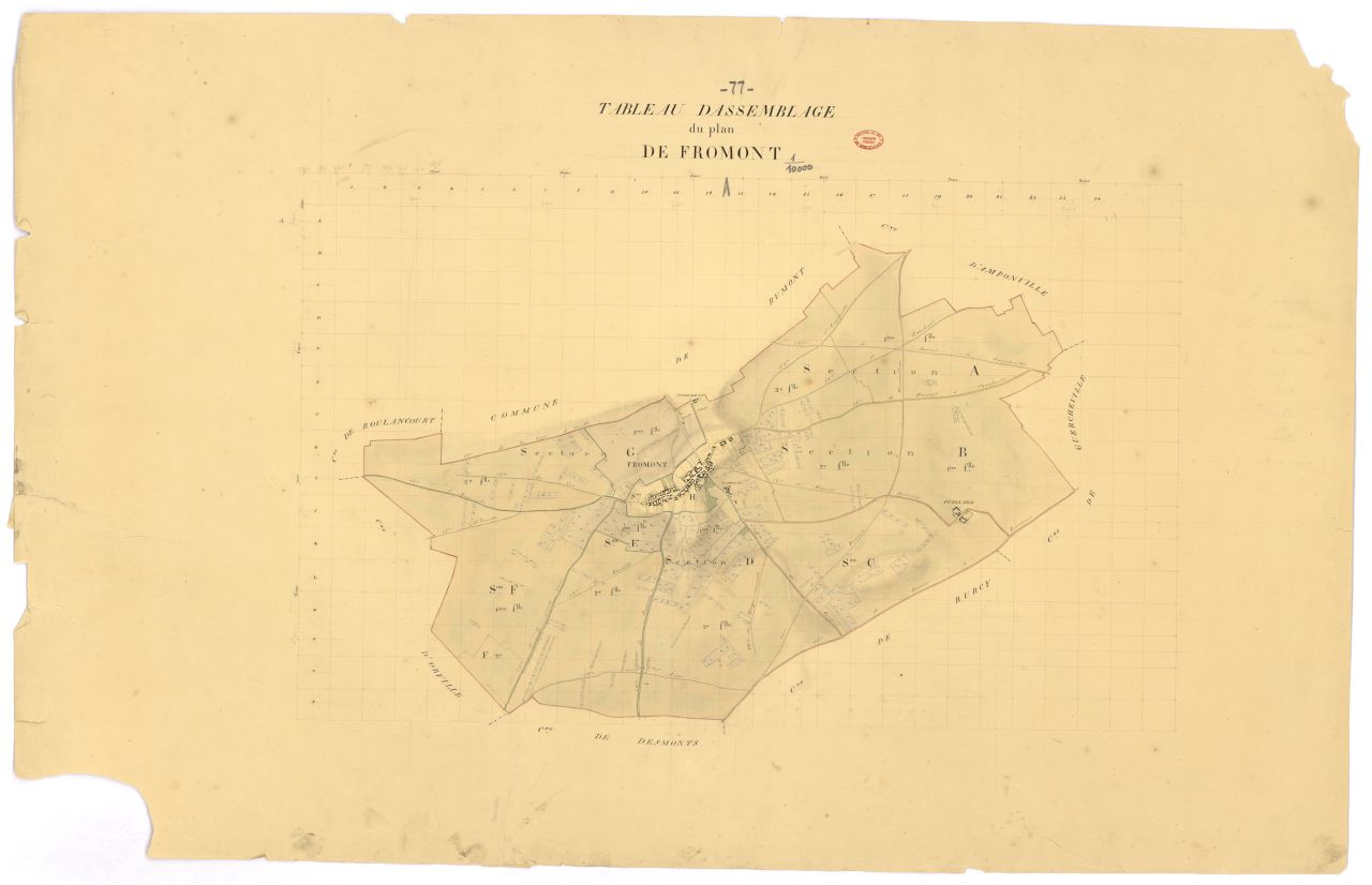 Tableau d'assemblage, 8 sections