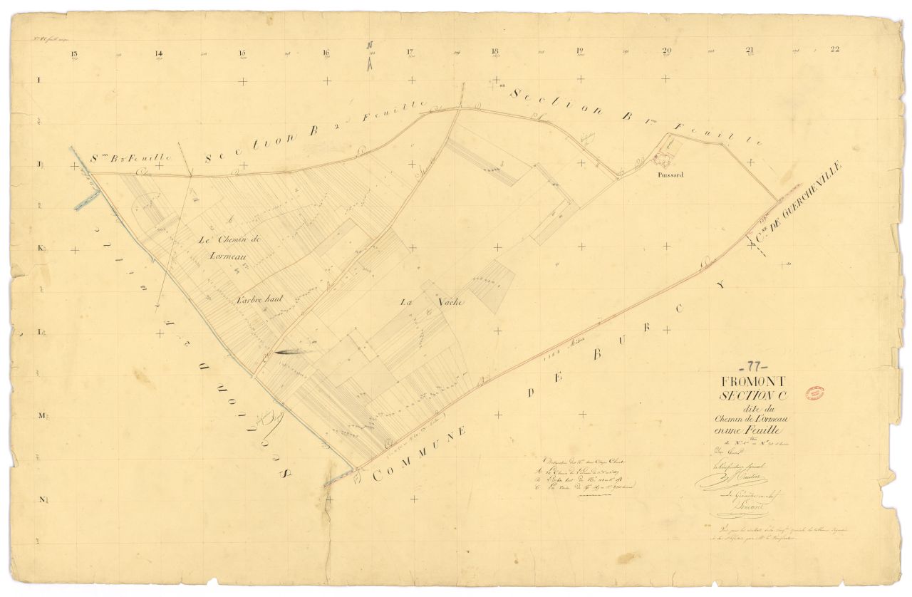 Section C dite du Chemin-de-l'Ormeau, feuille unique