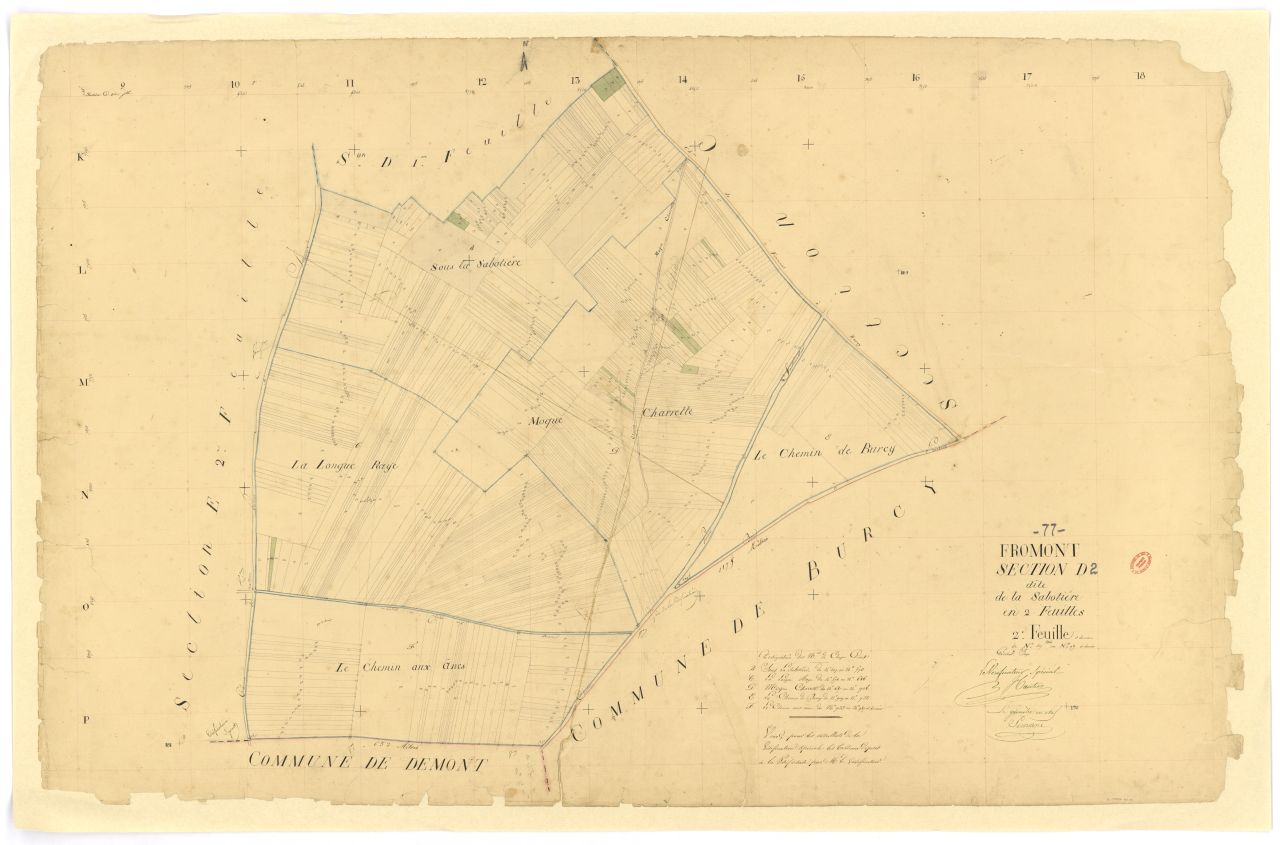 Section D dite de la Saboti�re, en 2 feuilles, 2eme feuille