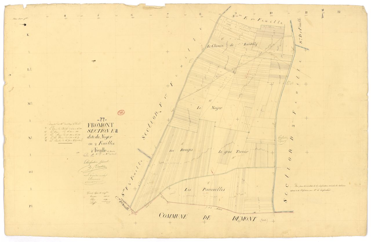 Section E dite du Noyer, en 2 feuilles, 2eme feuille