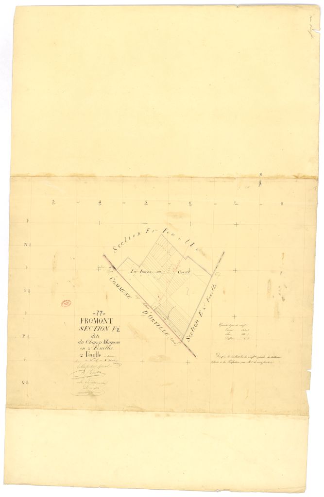 Section F dite du Champ-Marpeau, en 2 feuilles, 2eme feuille