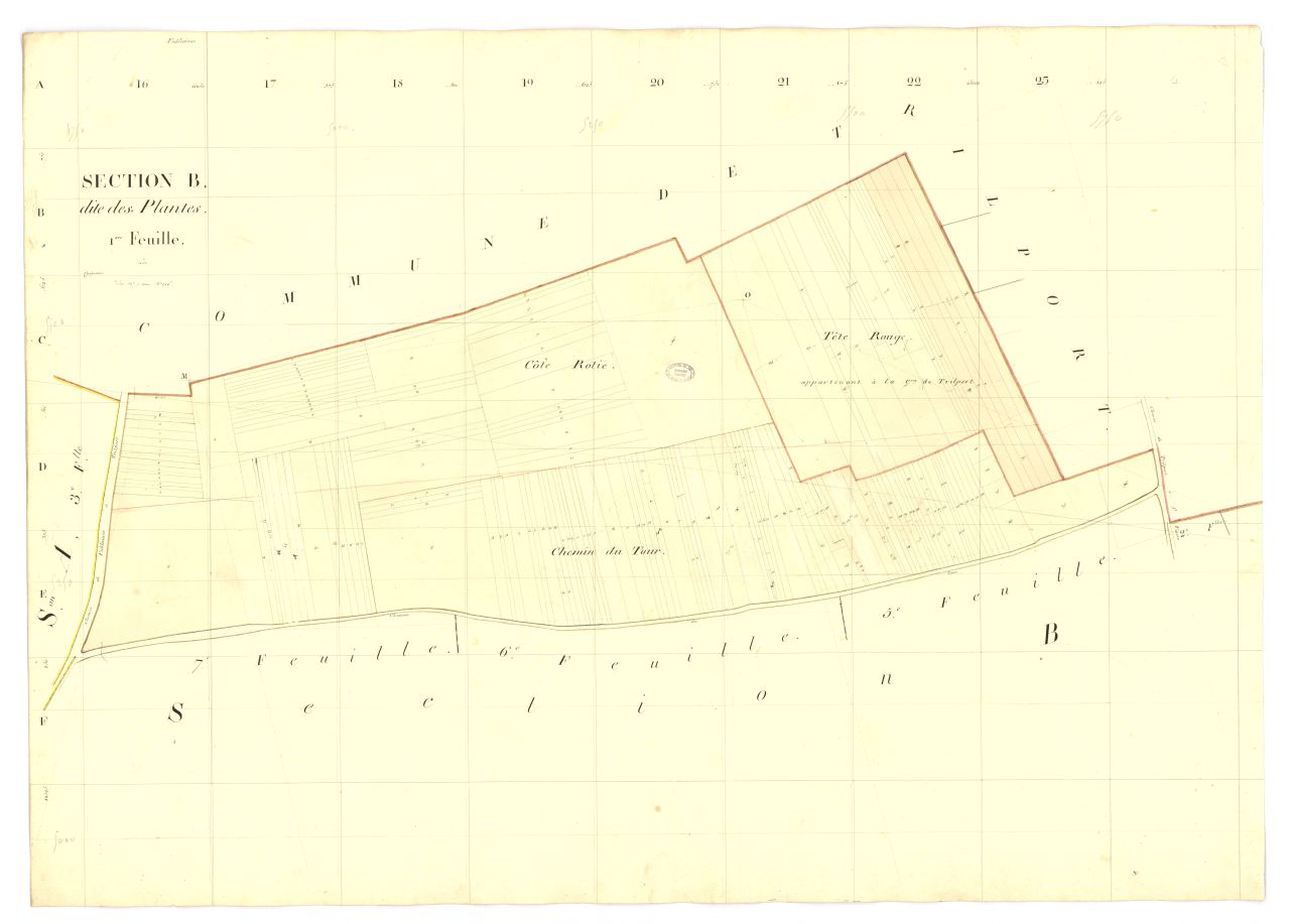 copie, section B, 1ere feuille