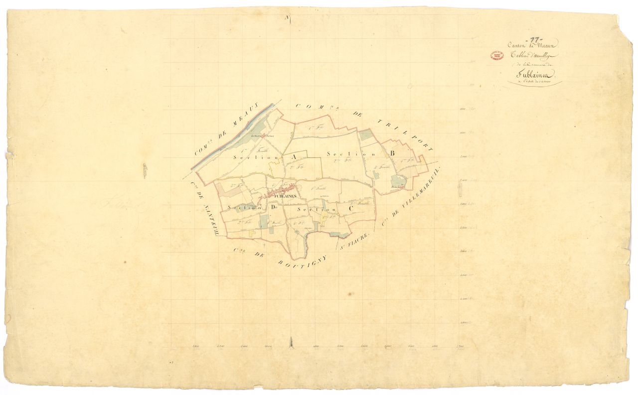 Tableau d'assemblage, 4 sections