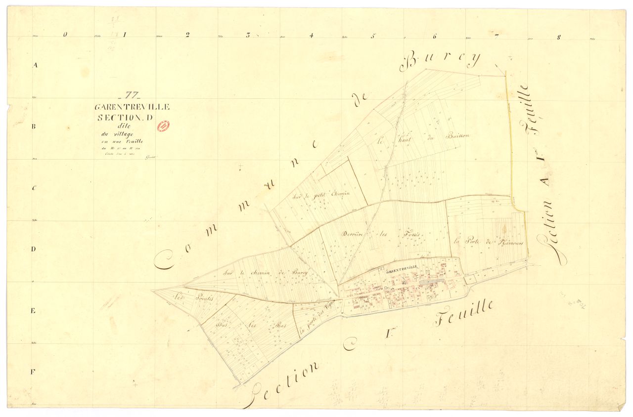 Section D dite du Village, feuille unique