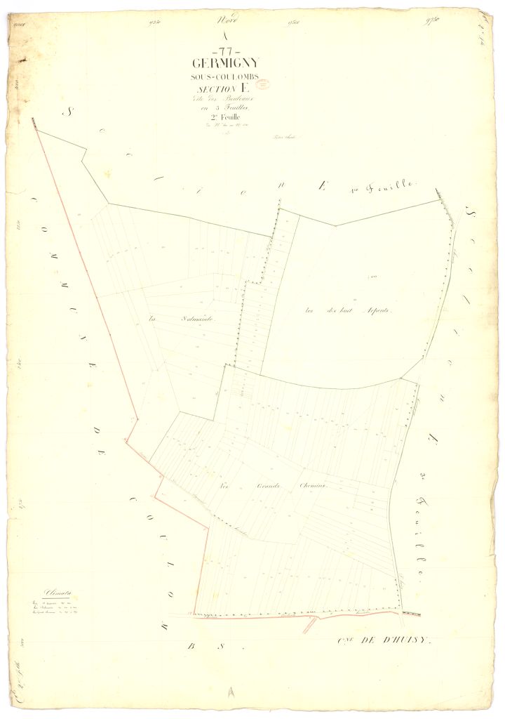 Section E dite des Bouleaux, en 3 feuilles, 2eme feuille