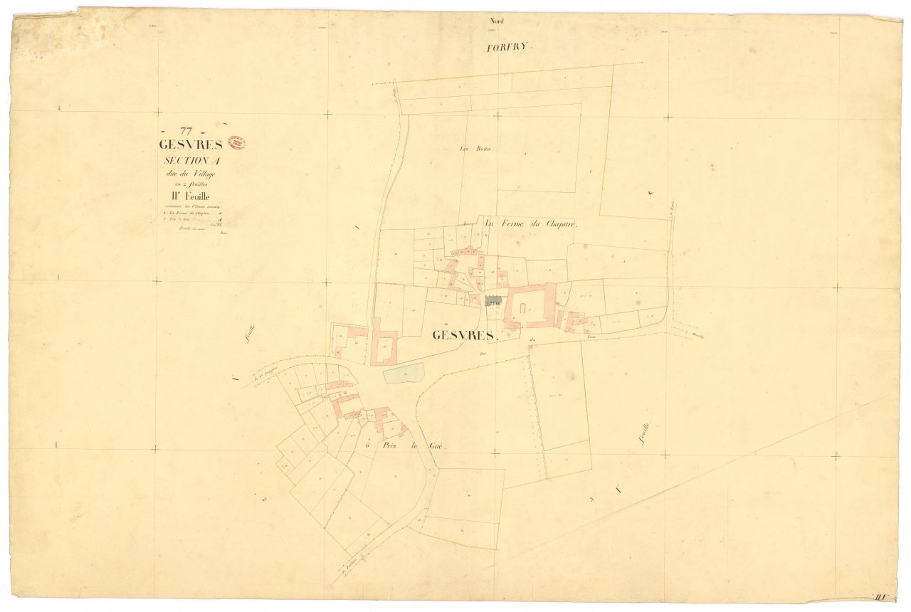 Section A dite du Village, en 2 feuilles, 2eme feuille