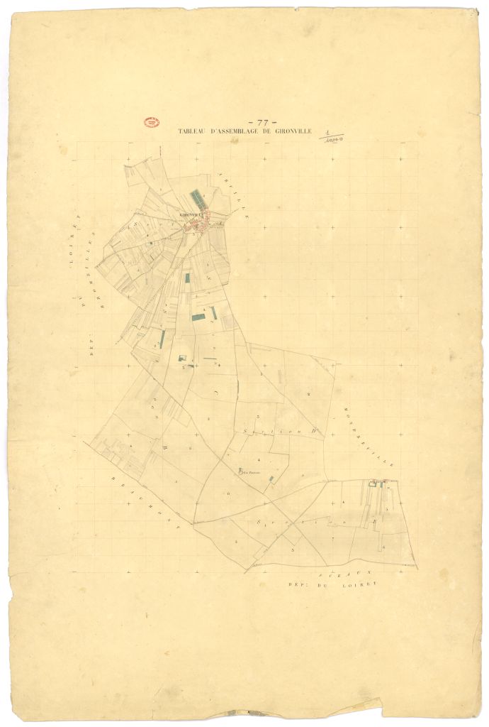 Tableau d'assemblage, 5 sections