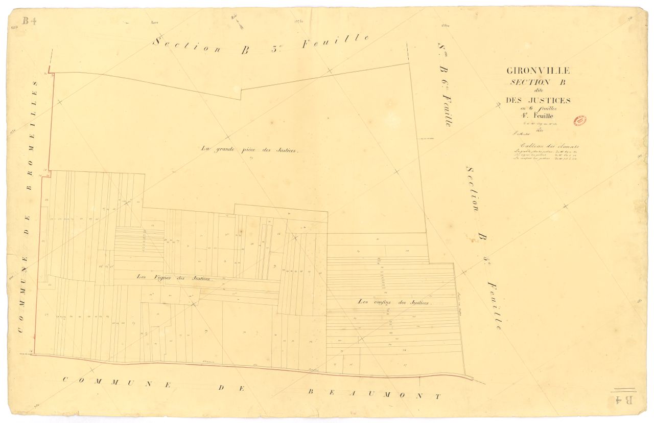 Section B dite des Justices, en 6 feuilles, 4eme feuille (exemplaire 2)