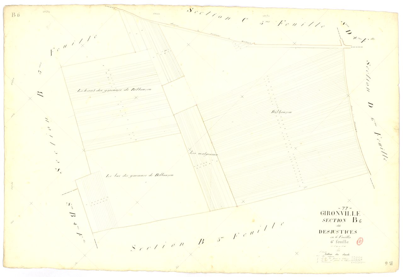 Section B dite des Justices, en 6 feuilles, 6eme feuille
