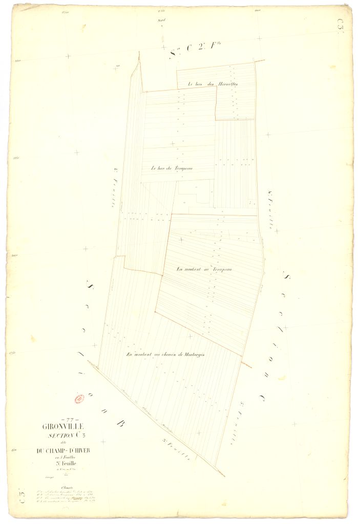 Section C dite du Champ-d'Hiver, en 5 feuilles, 3eme feuille