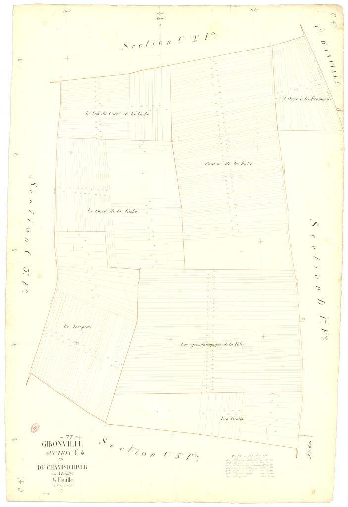 Section C dite du Champ-d'Hiver, en 5 feuilles, 4eme feuille