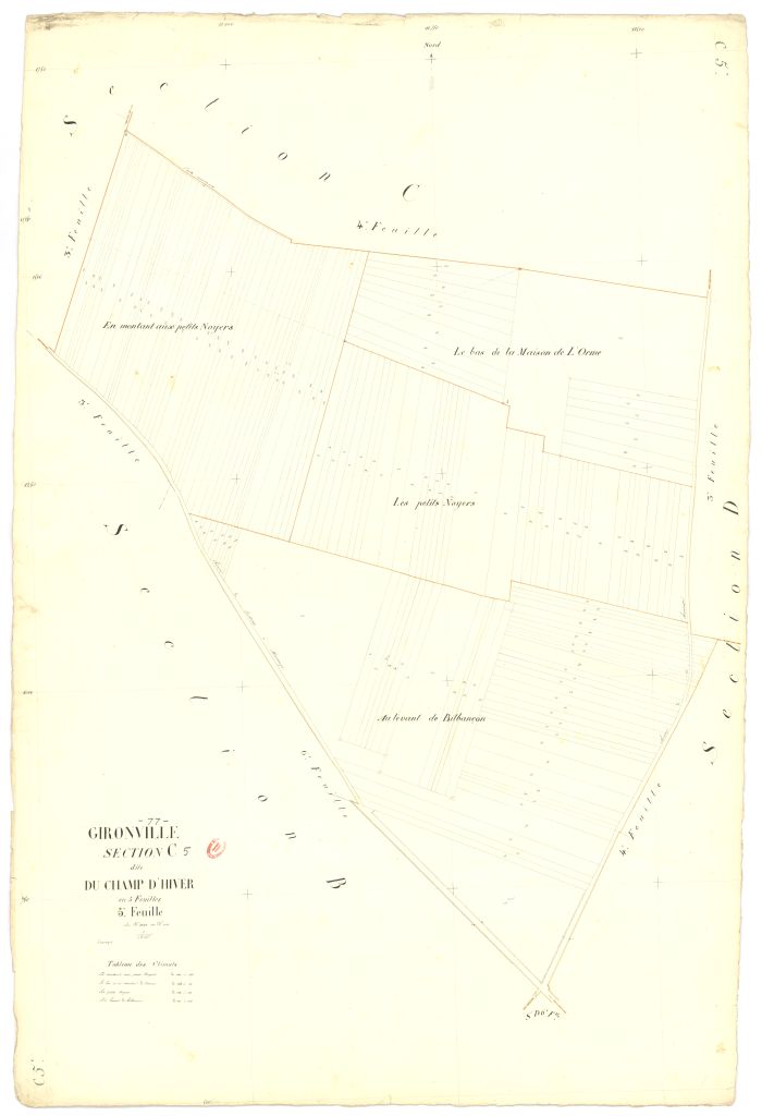Section C dite du Champ-d'Hiver, en 5 feuilles, 5eme feuille
