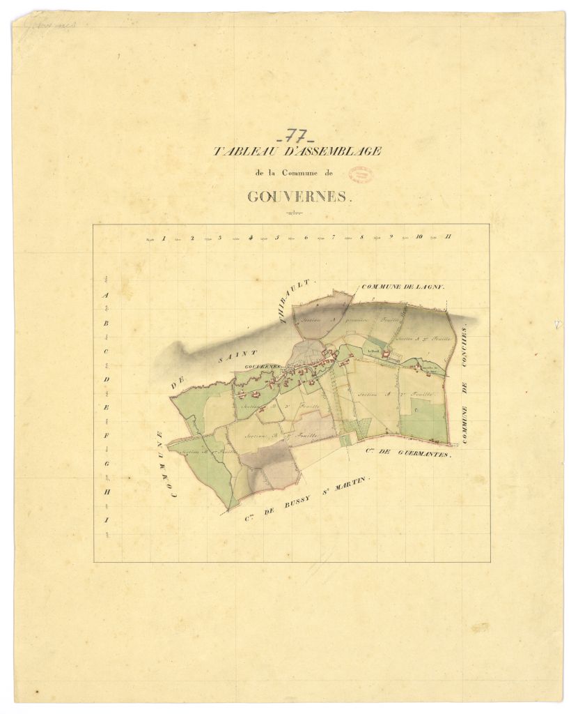 Tableau d'assemblage, 2 sections