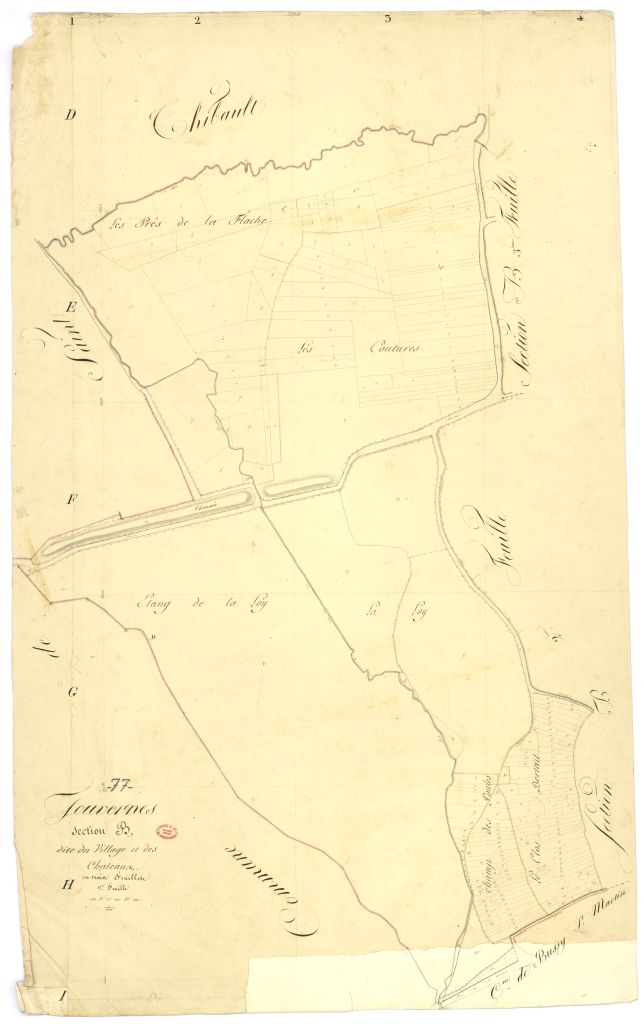 Section B dite du Village et des Chateaux, en 3 feuilles, 1ere feuille