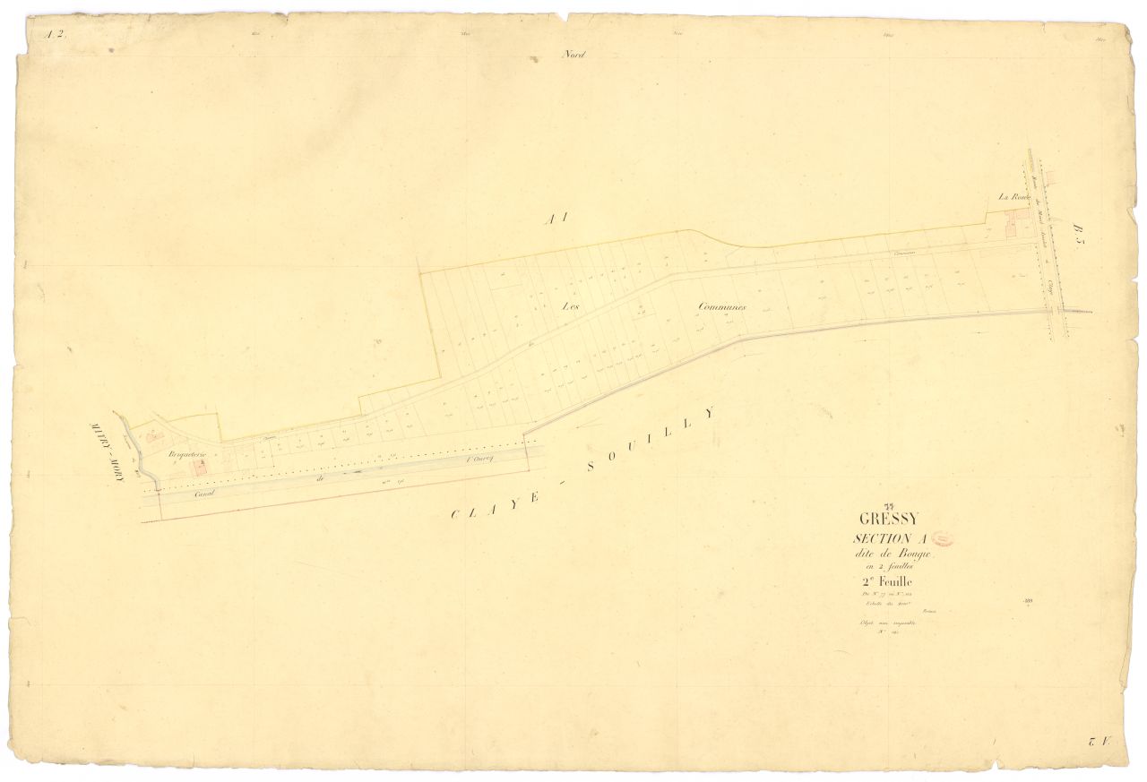 Section A dite de la Bougie, en 2 feuilles, 2eme feuille