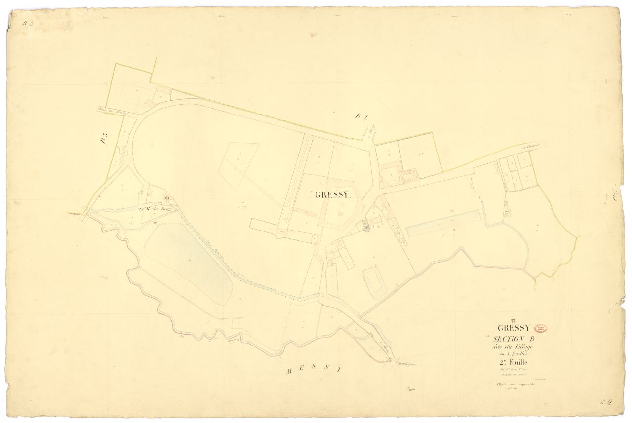 Section B dite du Village, en 3 feuilles, 2eme feuille