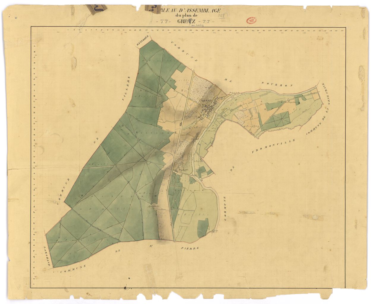 Tableau d'assemblage, 6 sections