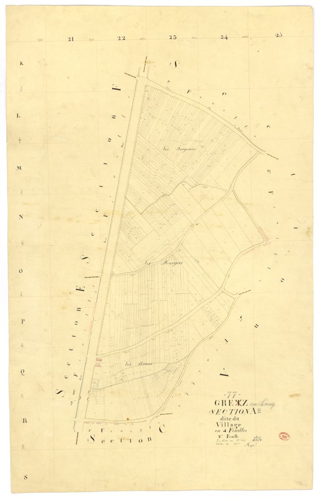 Section A dite du Village, en 4 feuilles, 2eme feuille