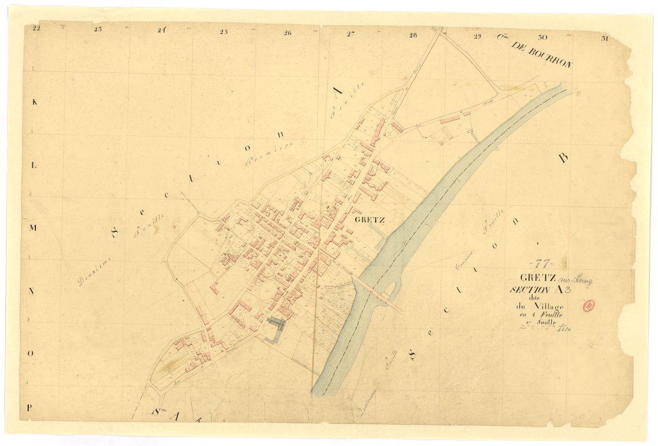 Section A dite du Village, en 4 feuilles, 3eme feuille