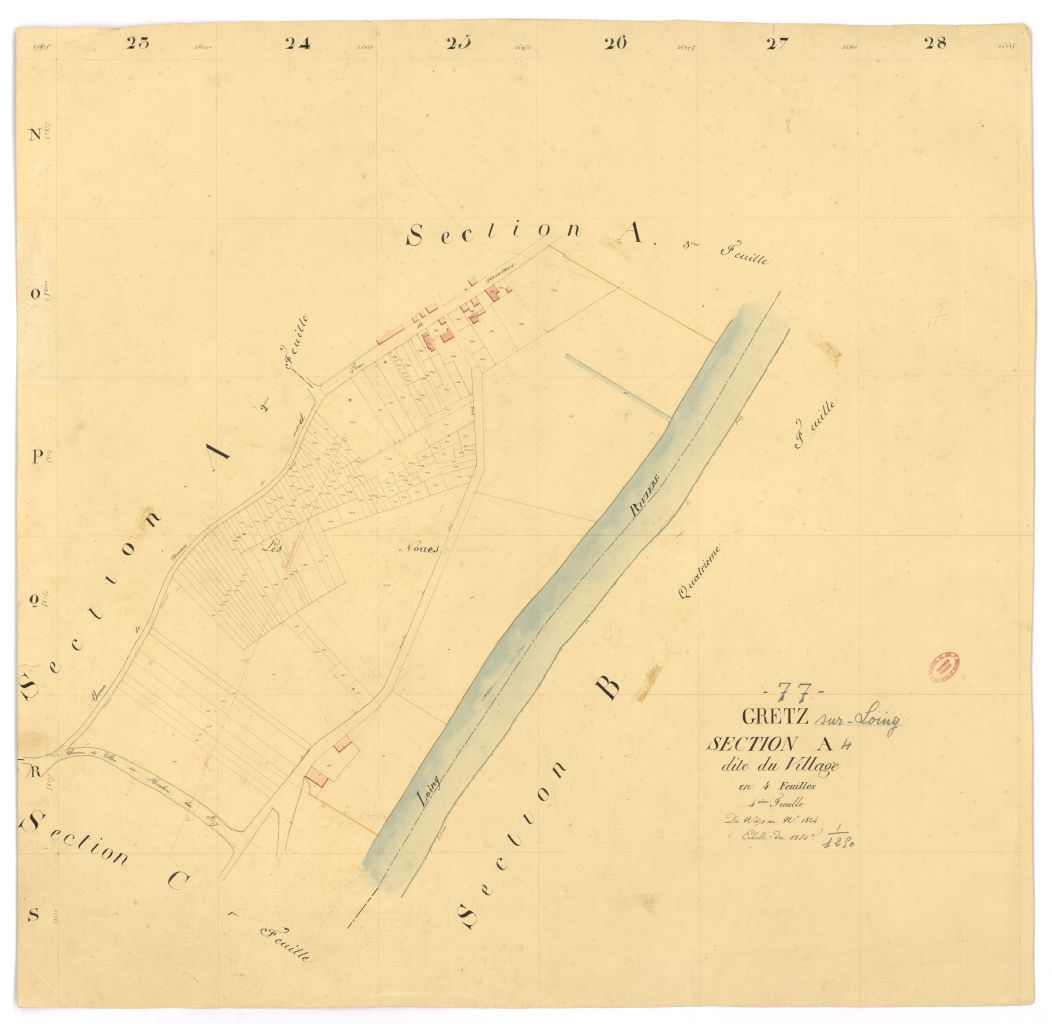 Section A dite du Village, en 4 feuilles, 4eme feuille