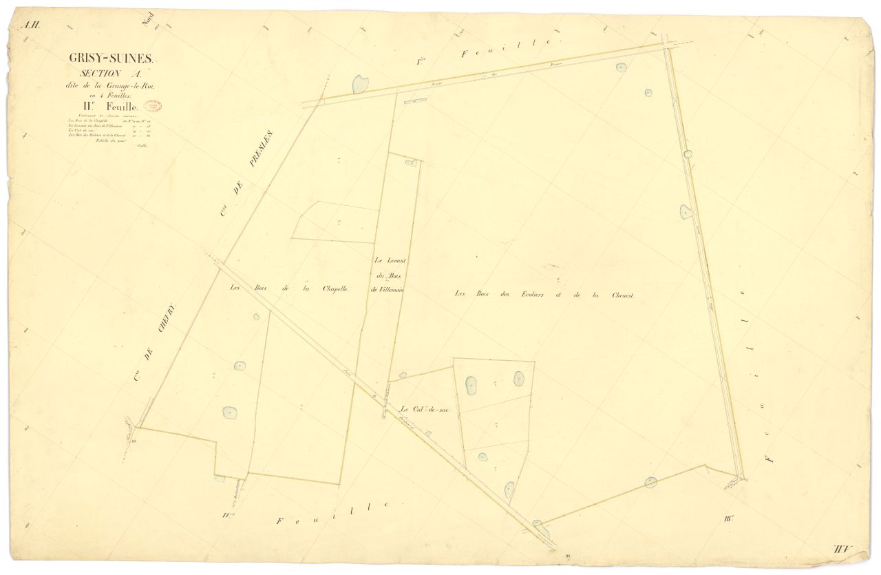 Section A dite de la Grange-le-Roi, en 4 feuilles, 2eme feuille