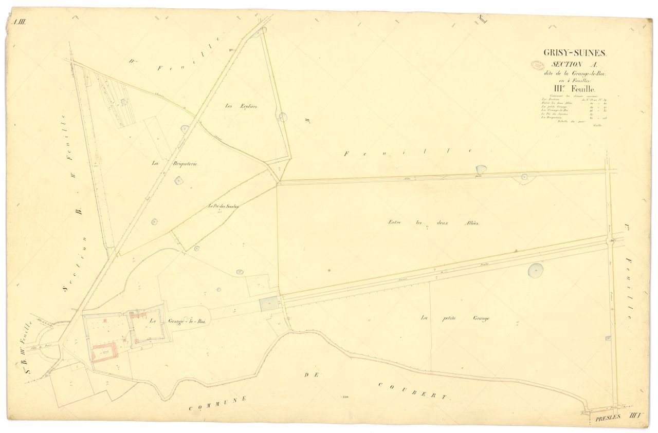 Section A dite de la Grange-le-Roi, en 4 feuilles, 3eme feuille