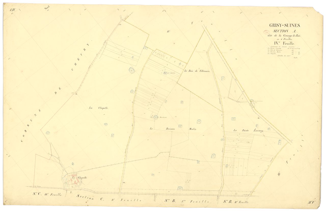 Section A dite de la Grange-le-Roi, en 4 feuilles, 4eme feuille