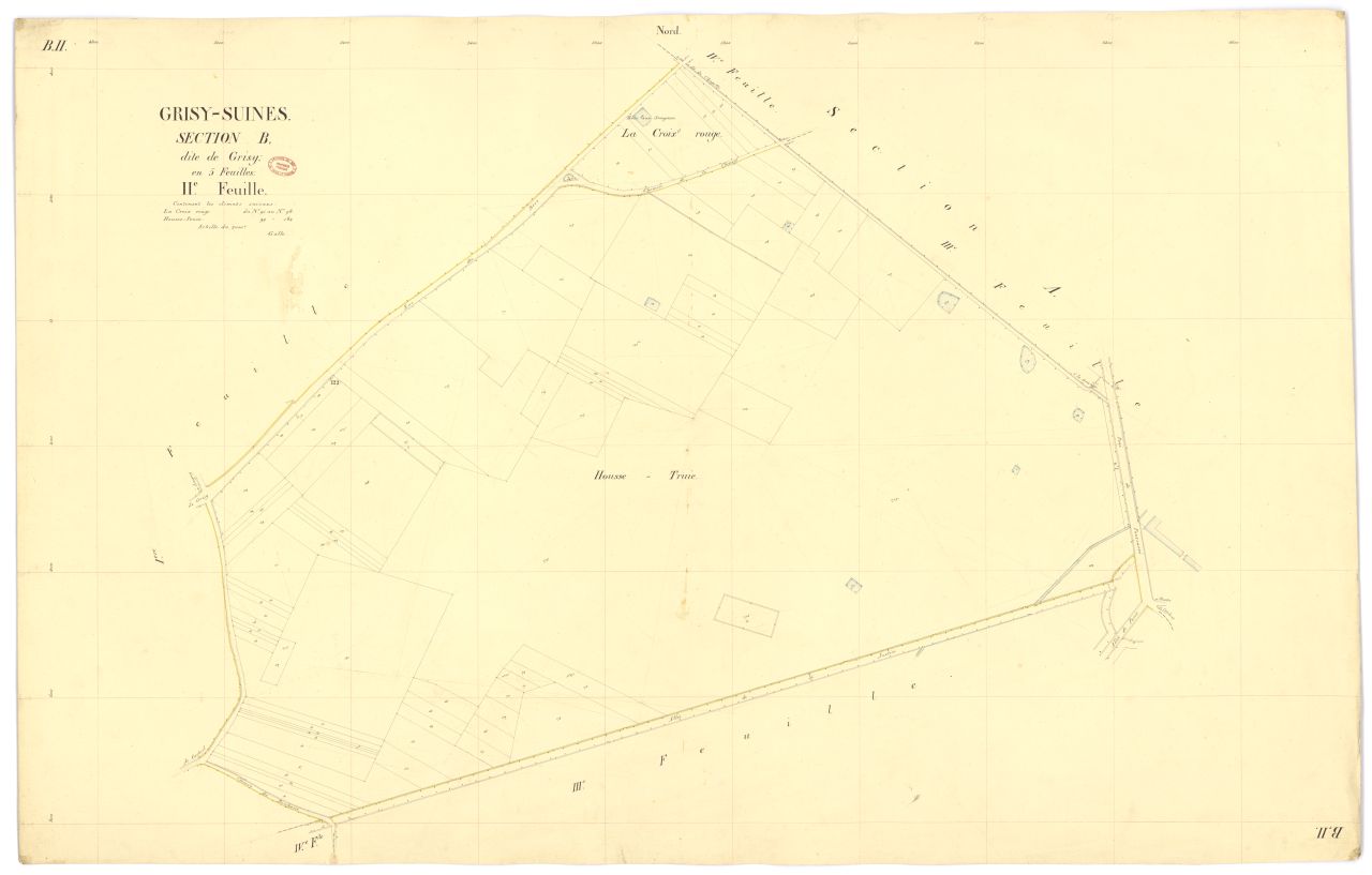 Section B dite de Grisy, en 5 feuilles, 2eme feuille