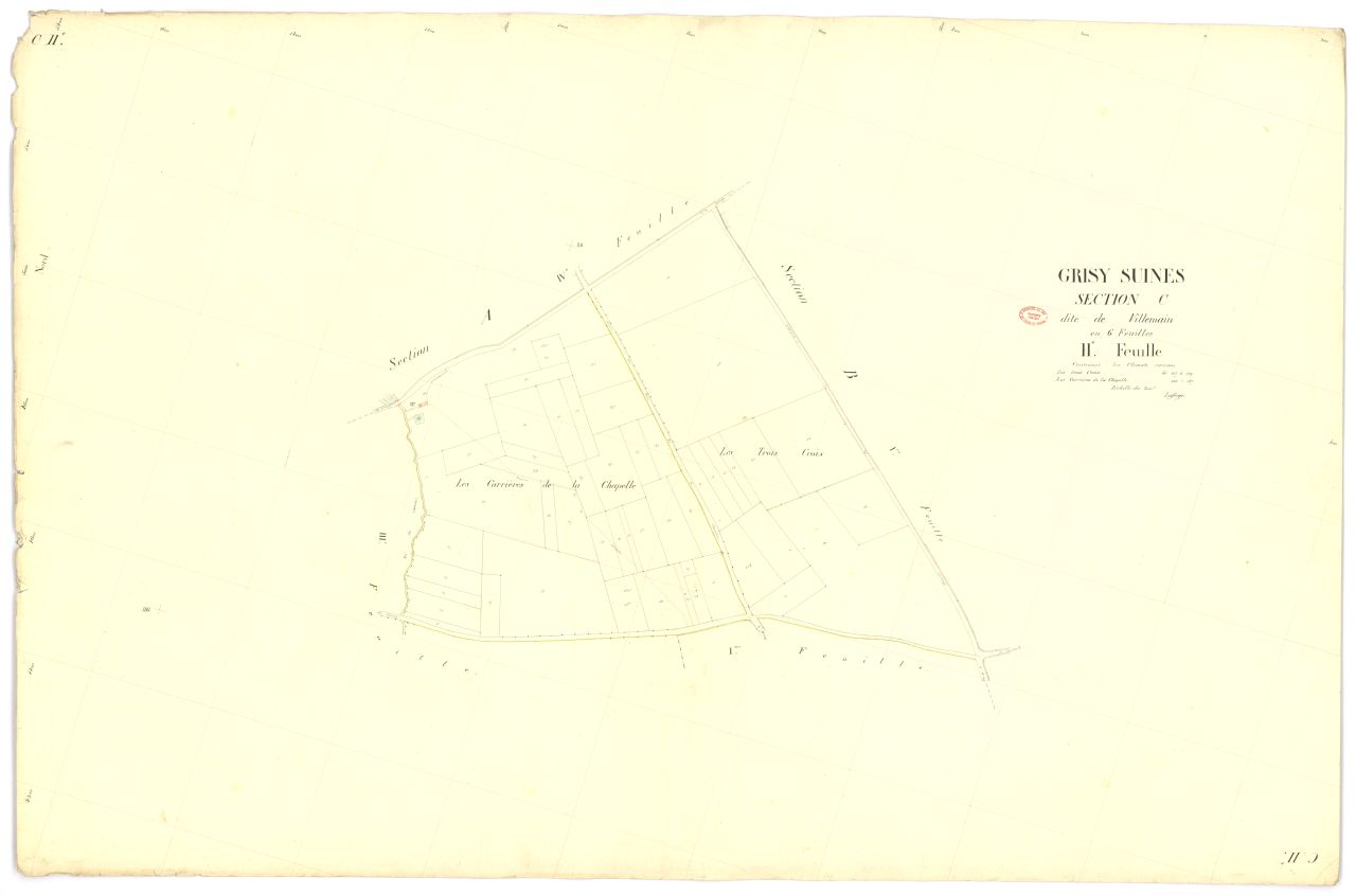 Section C dite de Villemain, en 6 feuilles, 2eme feuille