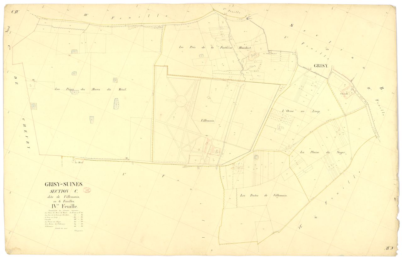 Section C dite de Villemain, en 6 feuilles, 4eme feuille