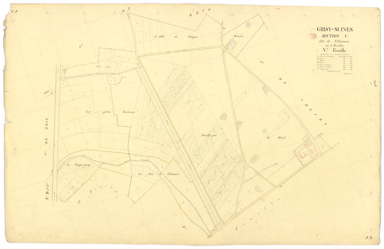 Section C dite de Villemain, en 6 feuilles, 5eme feuille