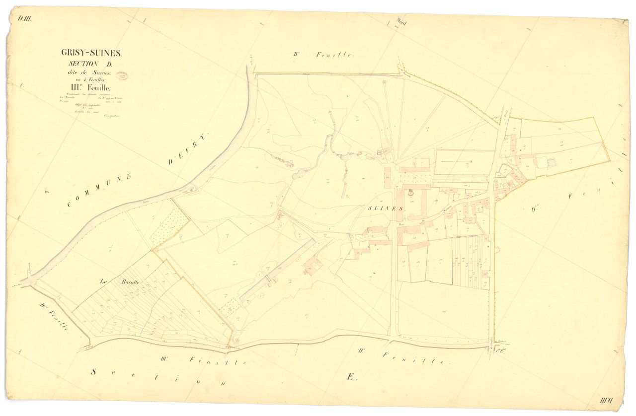 Section D dite de Suines, en 4 feuilles, 3eme feuille