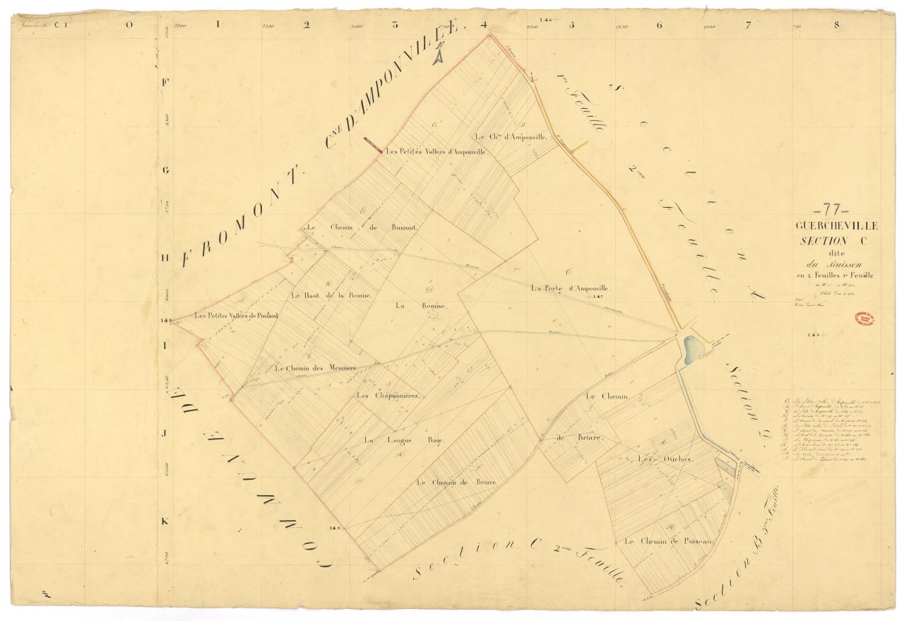 Section C dite du Buisson, en 2 feuilles, 1ere feuille