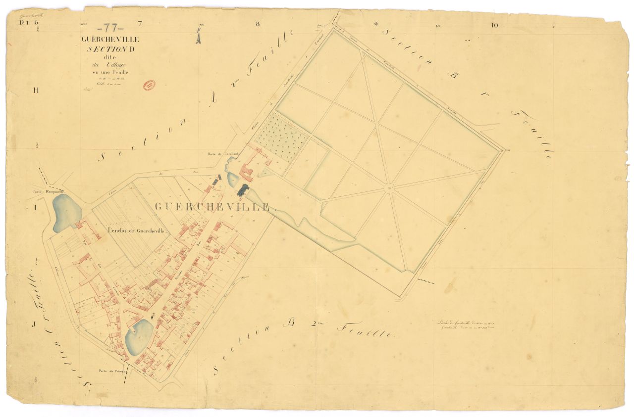 Section D dite du Village, feuille unique