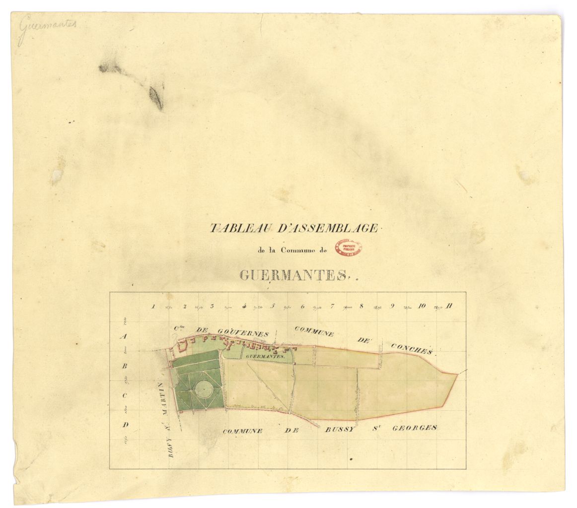 Tableau d'assemblage, section unique