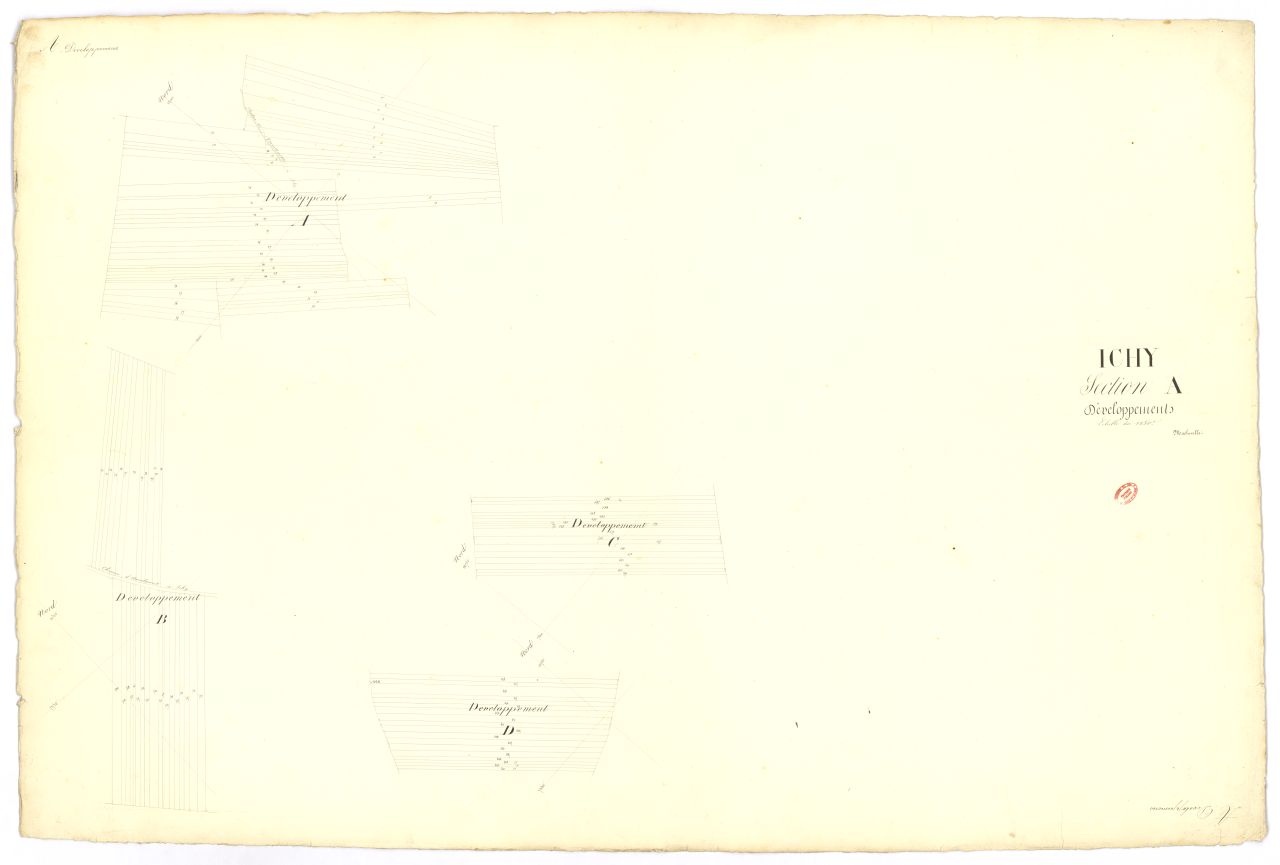 D�veloppement de la feuille unique de la section A