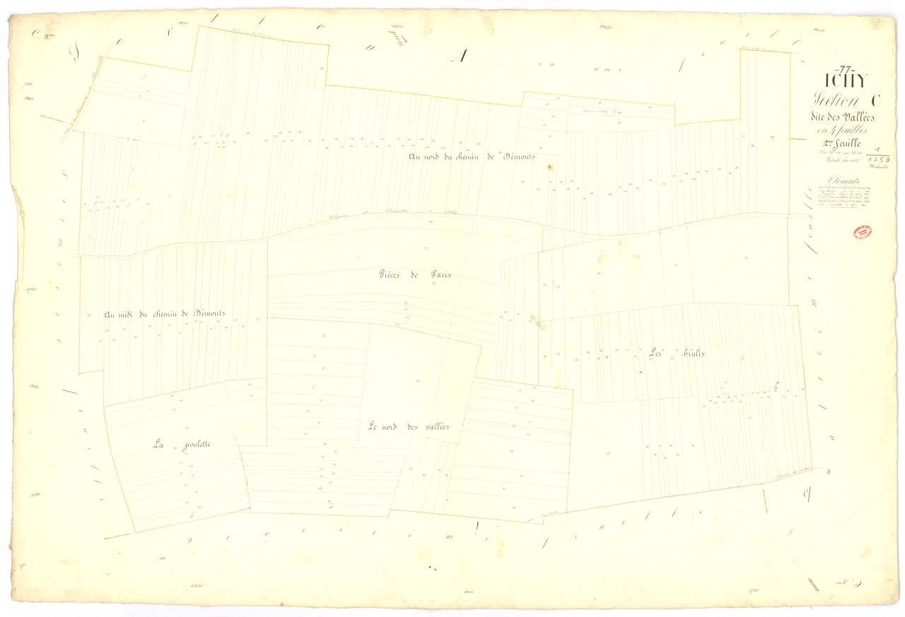 Section C dite des Vall�es, en 4 feuilles, 2eme feuille