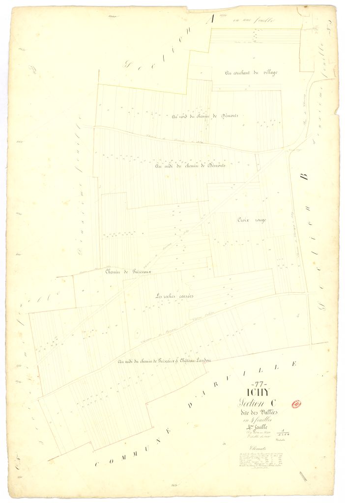 Section C dite des Vall�es, en 4 feuilles, 4eme feuille