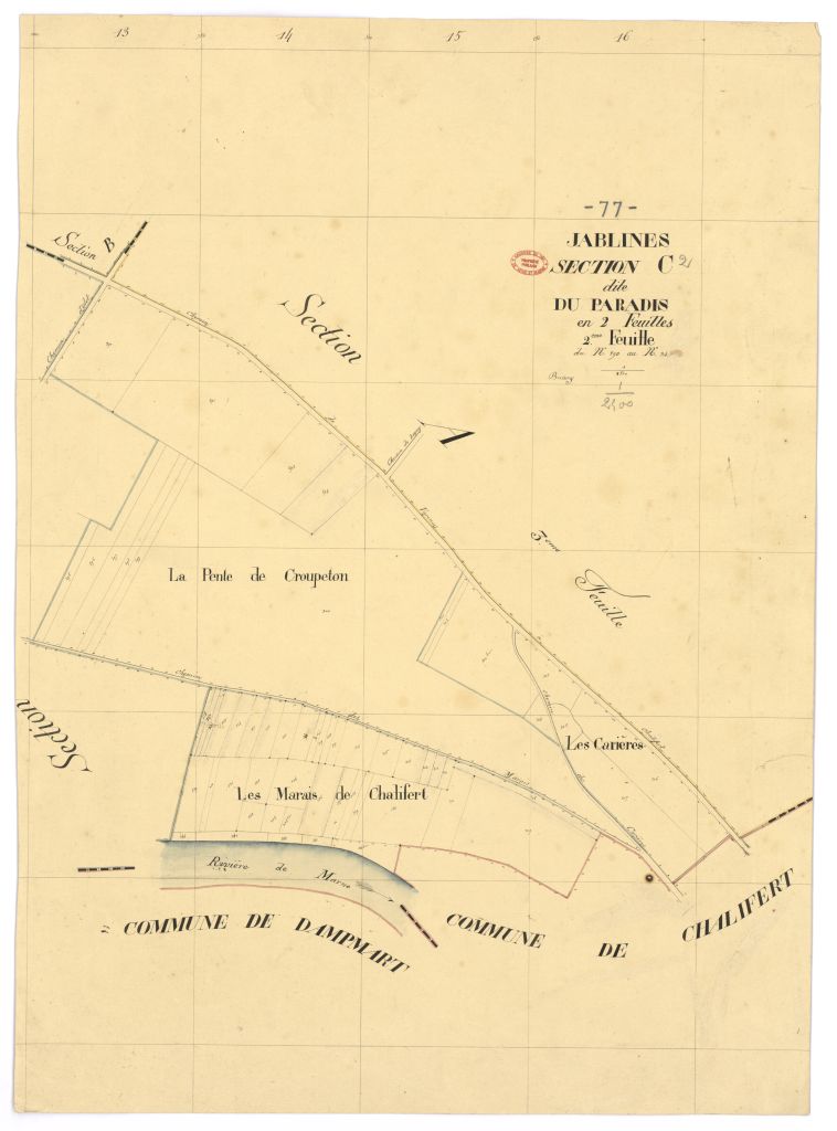 Section C dite du Paradis, en 2 feuilles, 2eme feuille