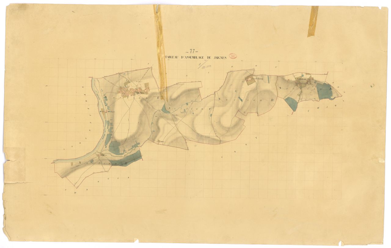 Tableau d'assemblage, 5 sections