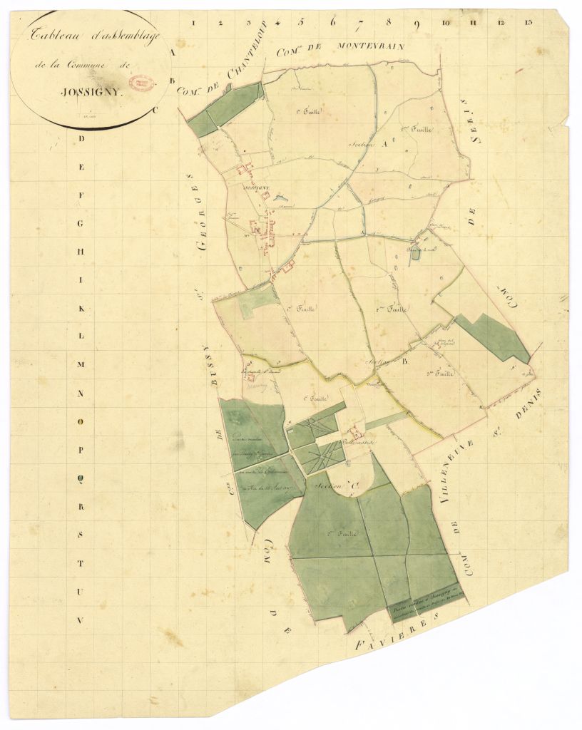 Tableau d'assemblage, 3 sections