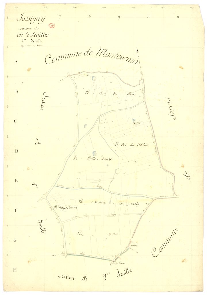 Section A dite de Jossigny et du Pre-du-But, en 2 feuilles, 2eme feuille
