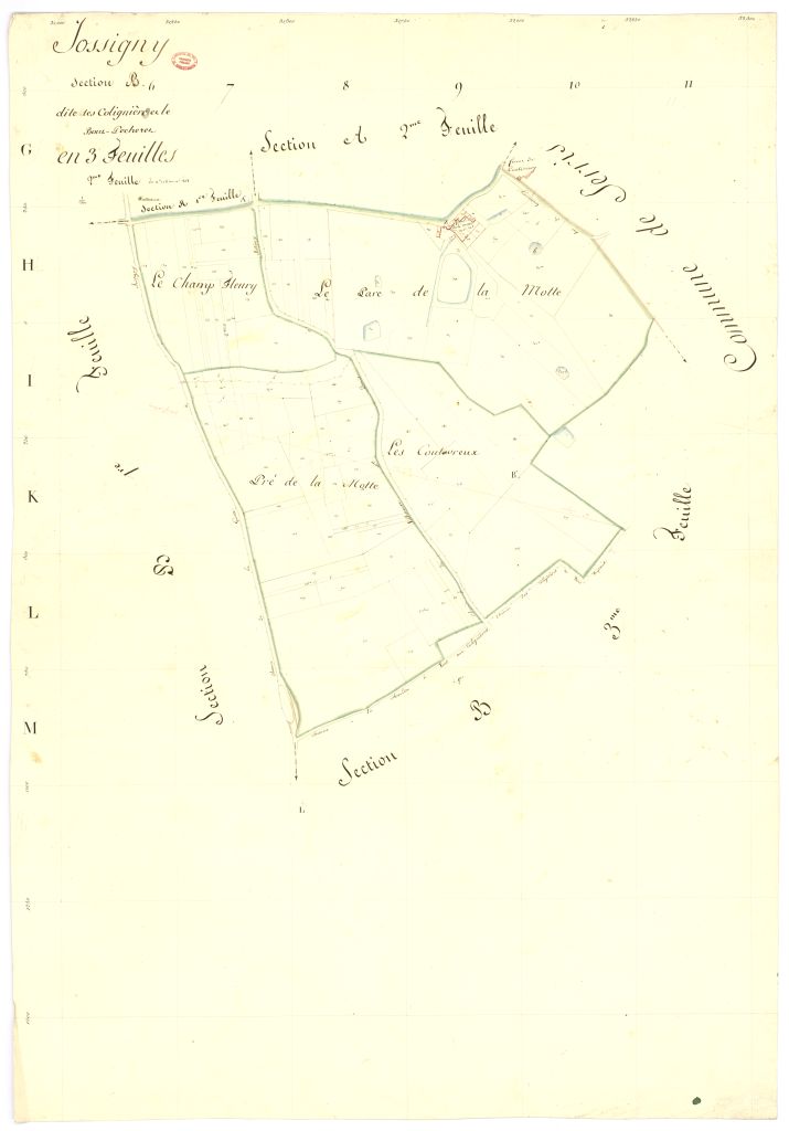 Section B dite de Cotigniere et du Bout-Pecheret, en 3 feuilles, 2eme feuille
