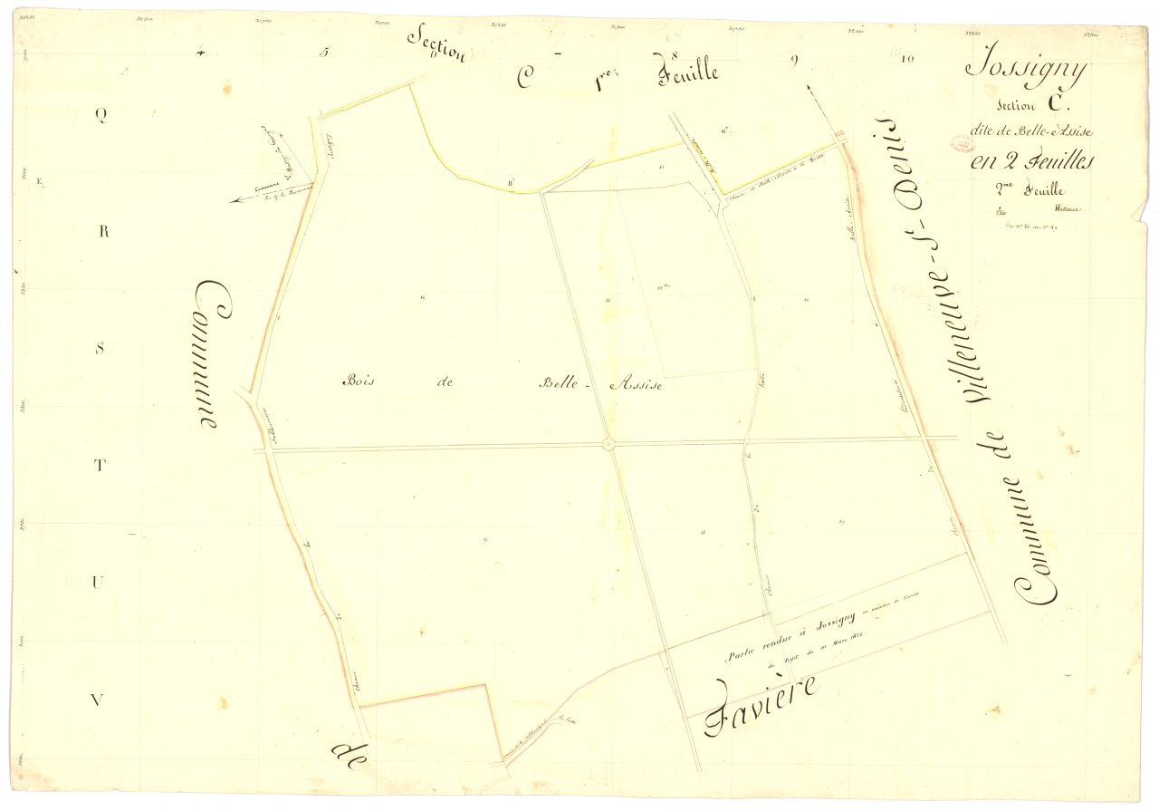Section C dite de la Belle-Assise, en 2 feuilles, 2eme feuille