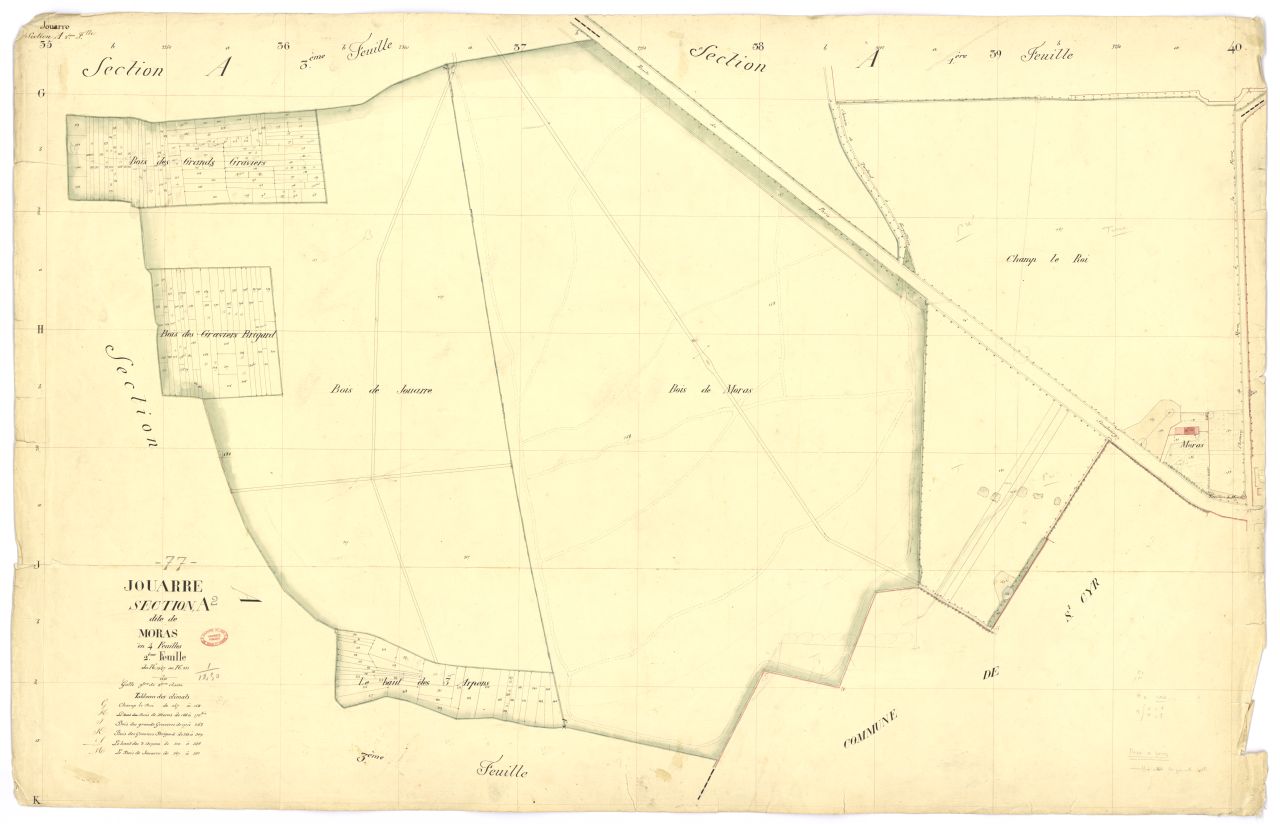 Section A dite de Moras, en 4 feuilles, 2eme feuille